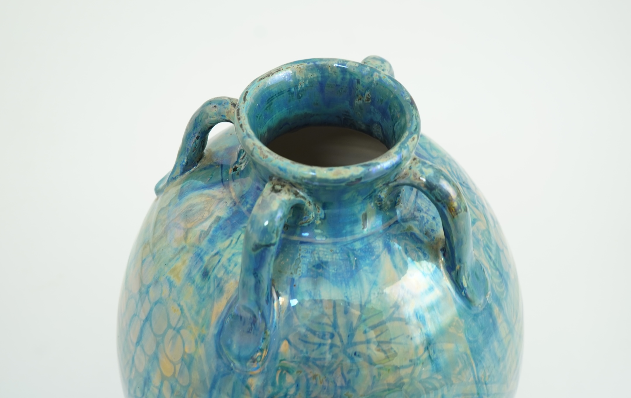William S. Mycock (1872-1959) for Pilkington's Royal Lancastrian: A large lustre vase